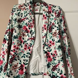 Calvin Klein Floral Blazer NWOT